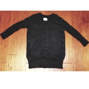 Fluffy V-Neck Sweater